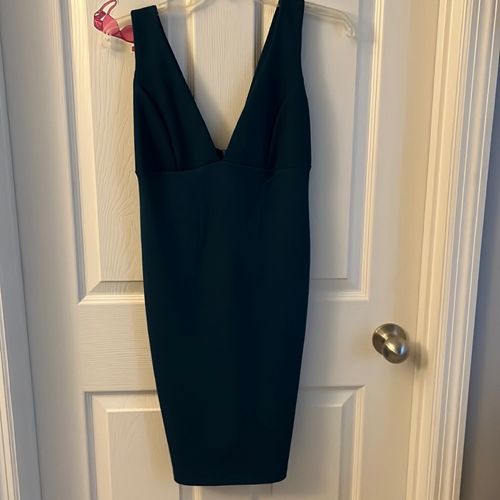 dark turquoise tight dress